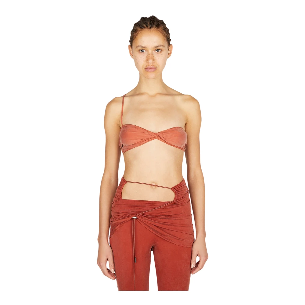 Jacquemus Donna Top A Fascia Le Bandeau Espelho Arancione It Taglia 44- Mytheresa - Immagine 3