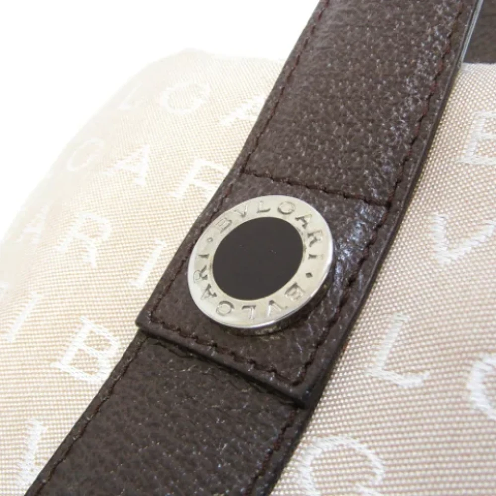 Bvlgari Vintage Pre-owned Leather totes Beige Dames