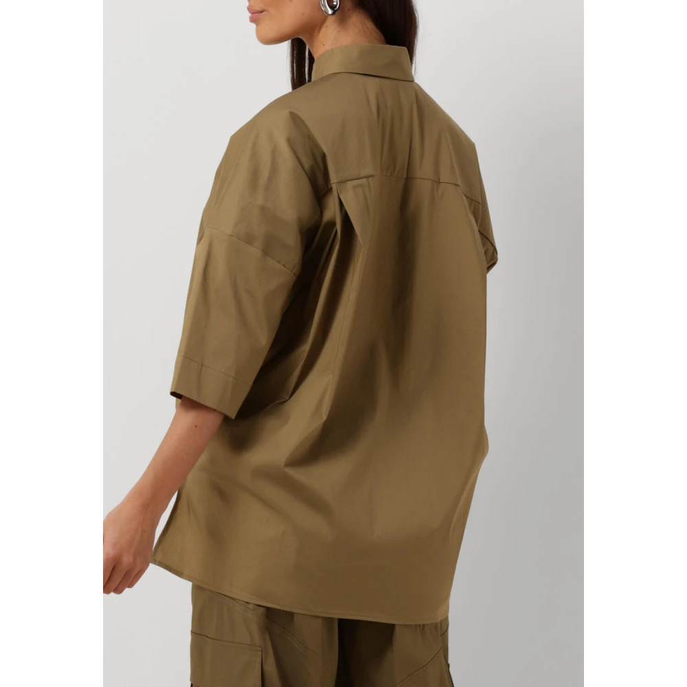 Semicouture Olijfgroen Shirt Stijlvolle Blouse Green Dames