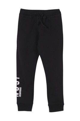 enfants-joggers-noirs-avec-logo-lateral