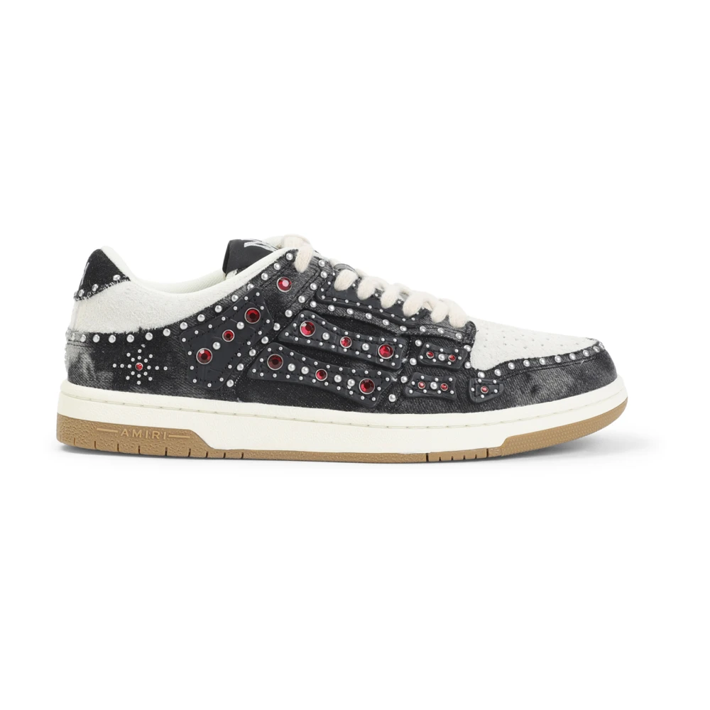 Amiri Men's Black Stud Skel Top Low - Sneakers - 9 Uk - Shoes