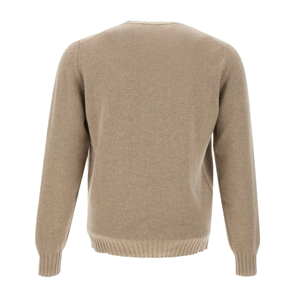 Filippo De Laurentiis Heren Wol Kasjmier Trui Beige Heren