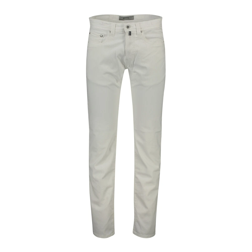 Pierre Cardin Witte denim 5-pocket jeans White Heren