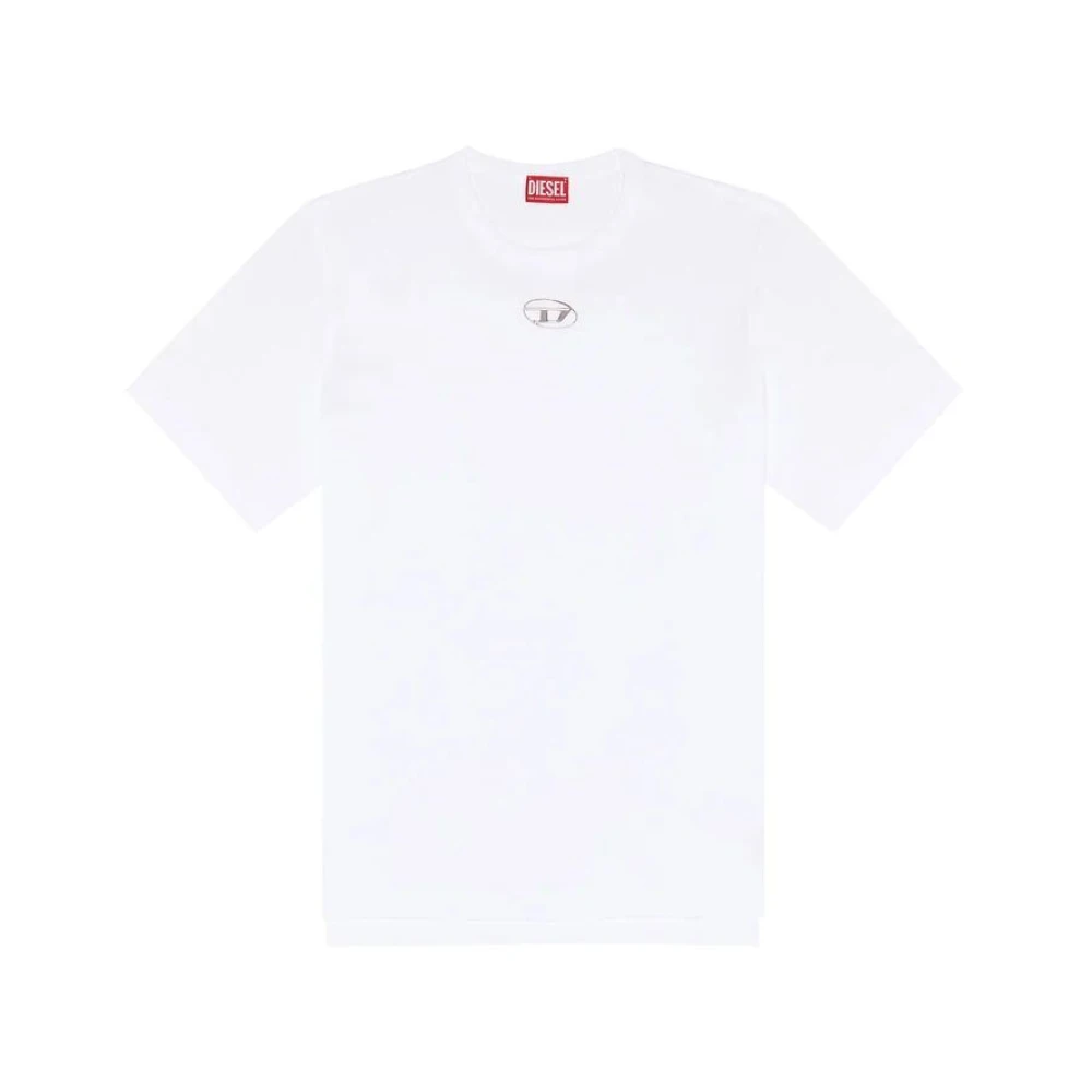 Diesel Mannelijk Wit Tops Heren, L, T-Shirts
