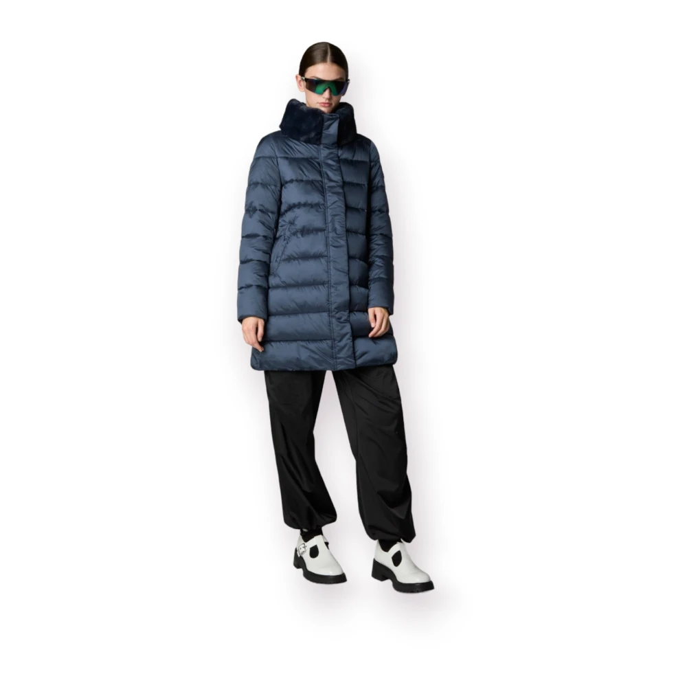 Save The Duck Lichtgewicht Parka Jas Blue Dames