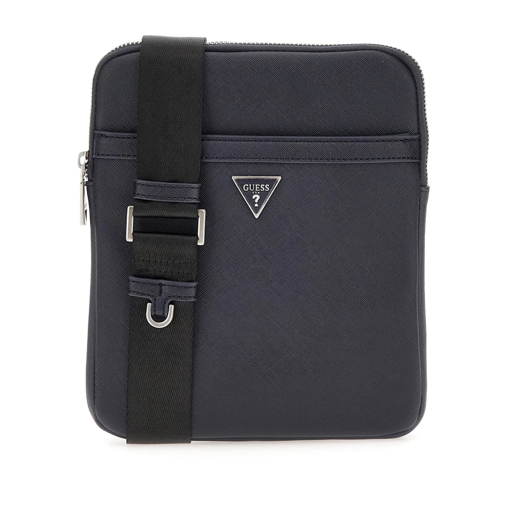 Guess Men's Blue Cross Body Messenger, One Size, Dark Smart Crossbody Bag