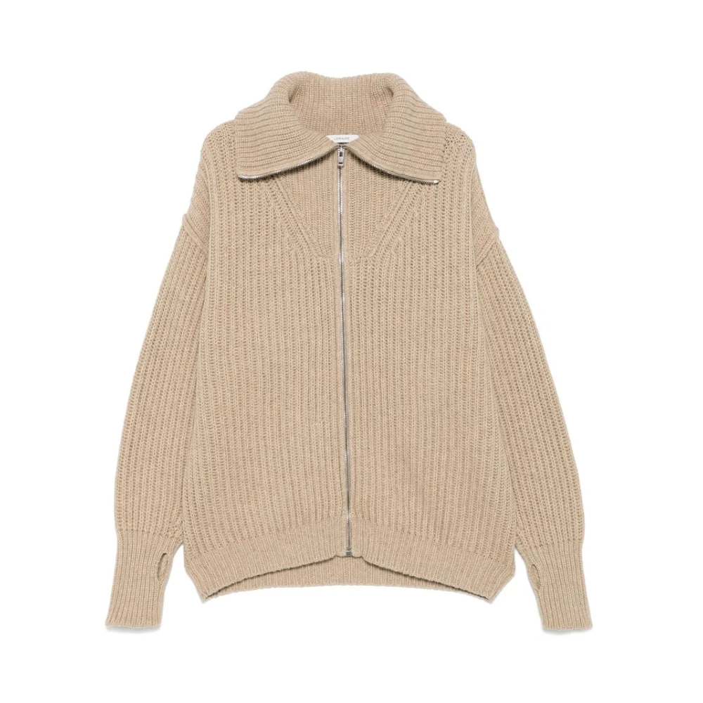 Lemaire Alpaca Visserstrui Sweater Beige Heren