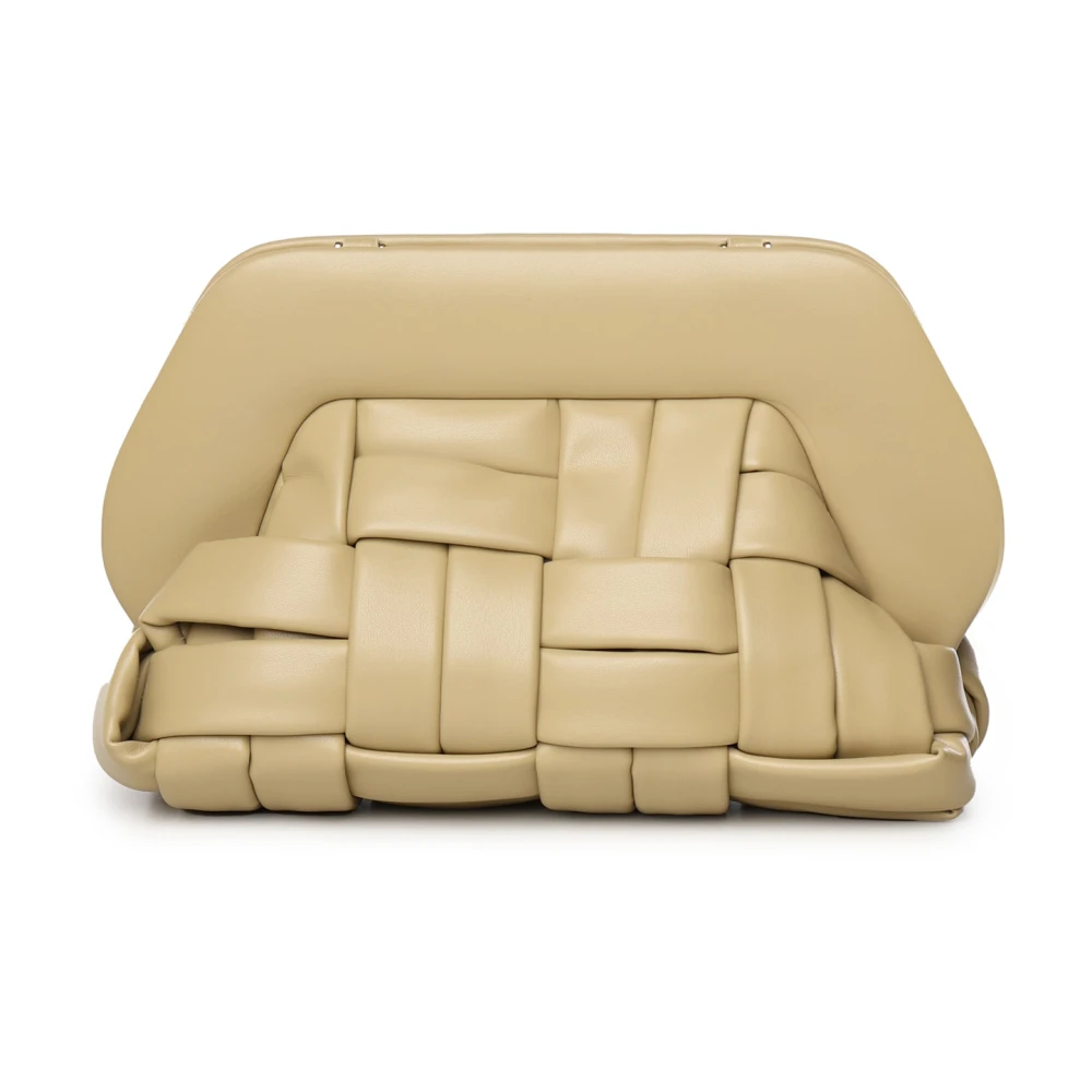 THEMOIRè Groene Schoudertas met Magnetische Sluiting Beige Dames