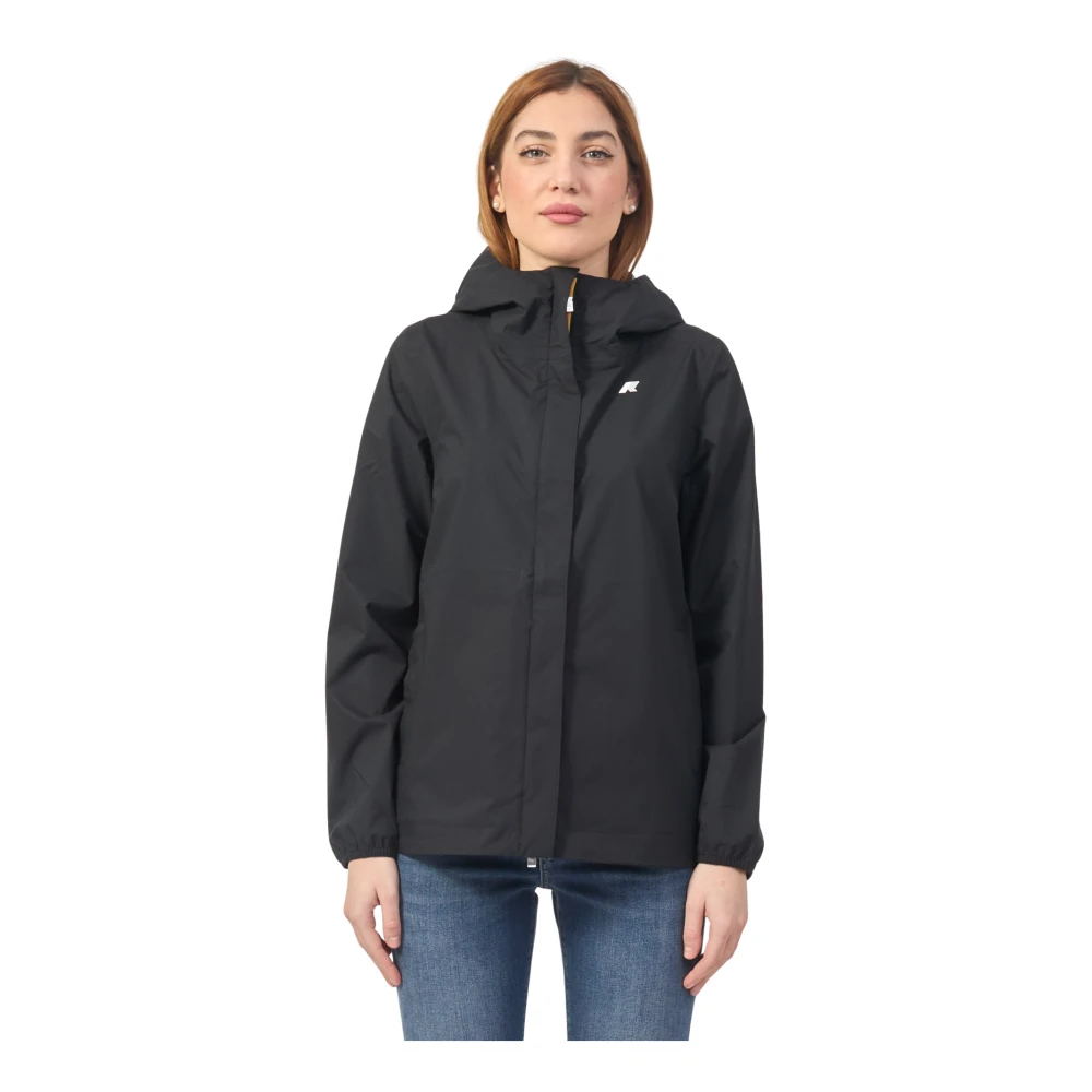 K-Way Donna Nero Giacche, M, New,