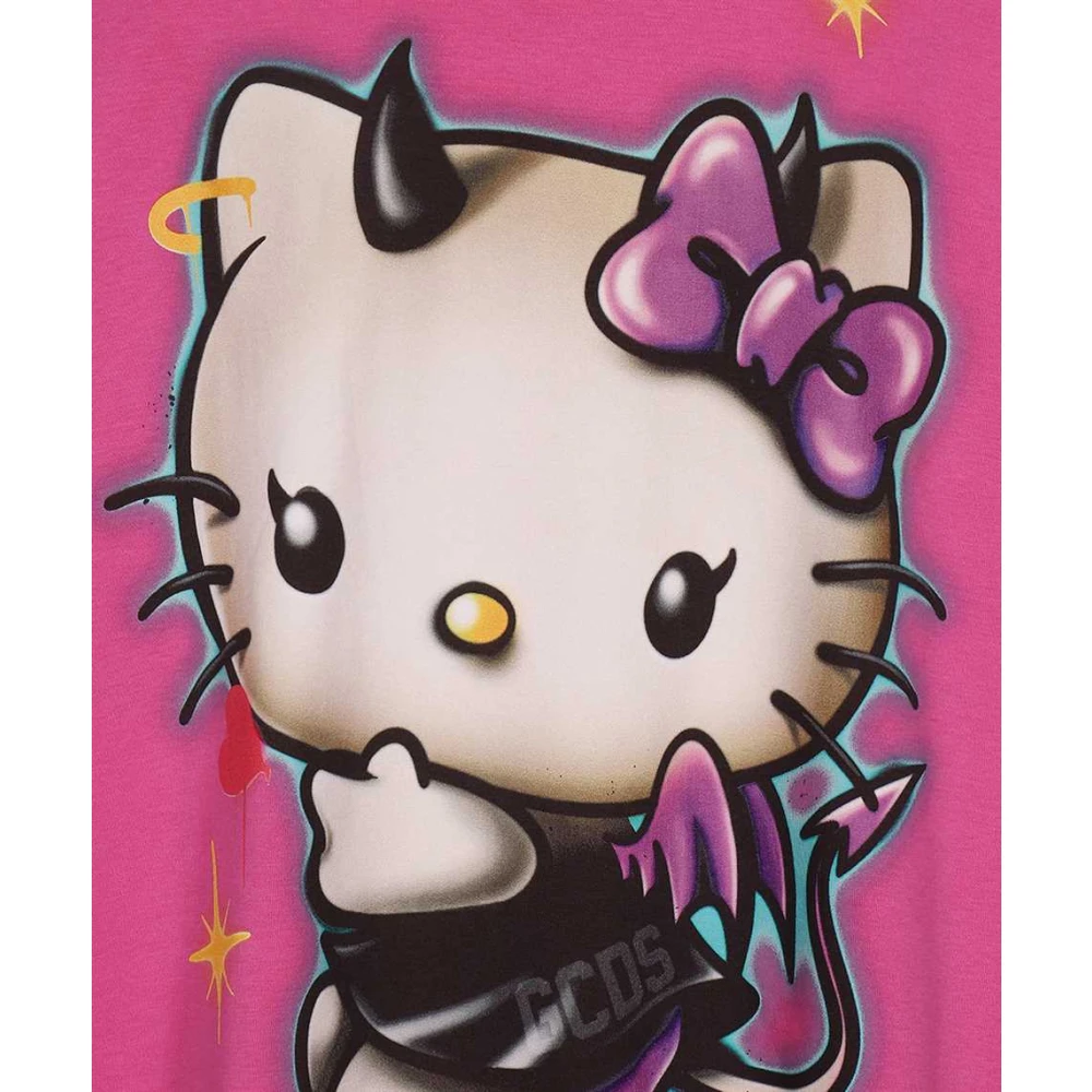 Gcds Hello Kitty Katoenen Jurk Pink Dames
