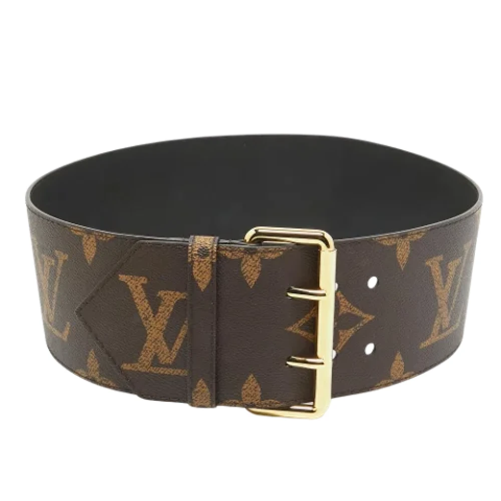 Louis Vuitton Vintage Pre-owned Canvas belts Brown Dames