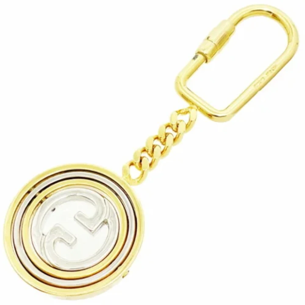 Gucci Vintage Pre-owned Metal key-holders Yellow Unisex