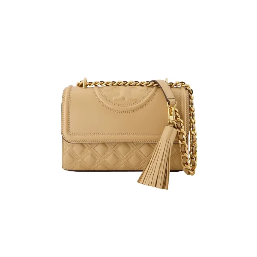 TORY BURCH Leather shoulder-bags Beige Dames