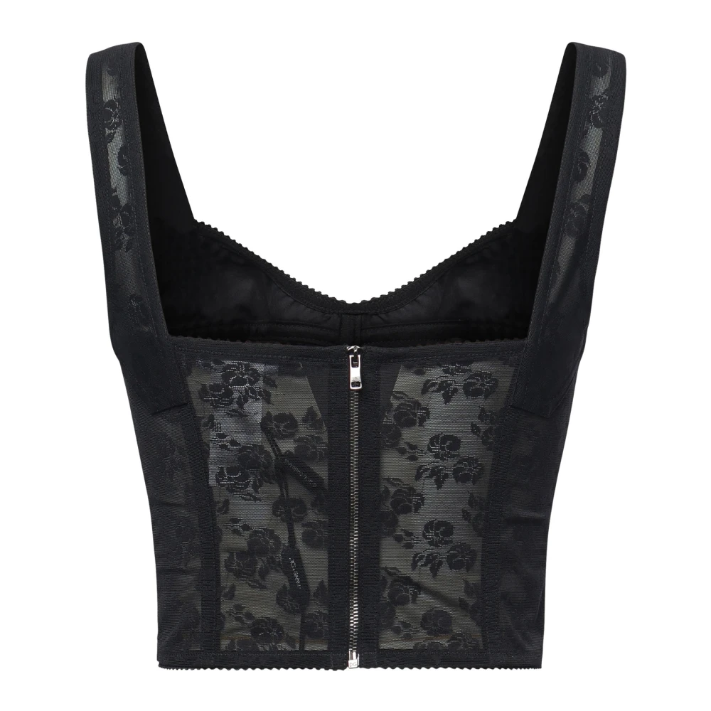 Dolce & Gabbana Zwarte Top Black Dames