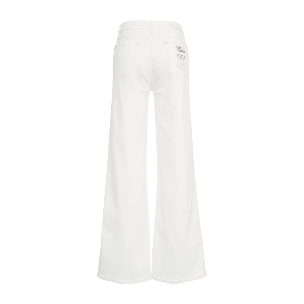 7 For All Mankind Jeans Flare White Dames