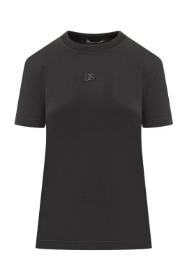 Logo-broderad Crew-neck T-shirt