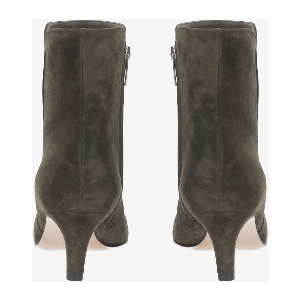 Gianvito Rossi Levy 55 Suède Enkellaarsjes