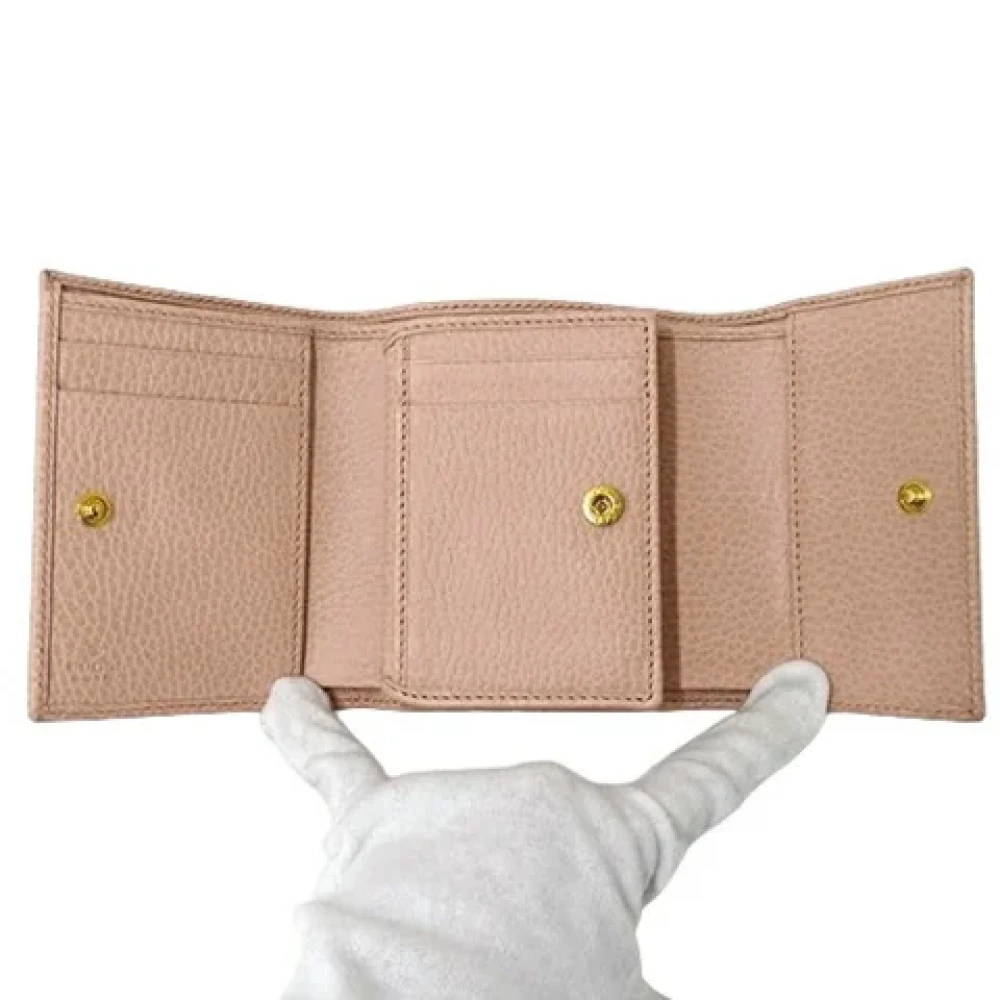 Gucci Vintage Pre-owned Leather wallets Pink Dames