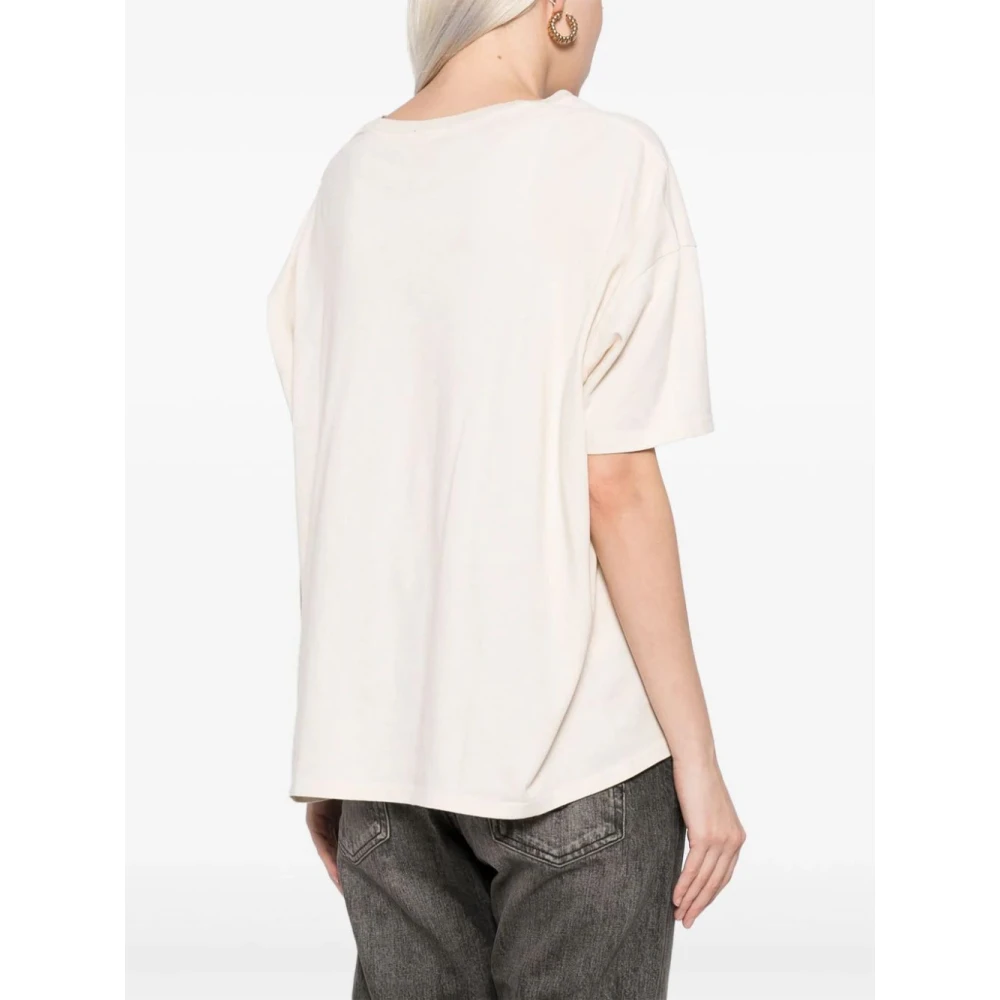 R13 Punk Sketch Relaxed T-shirt Beige Dames