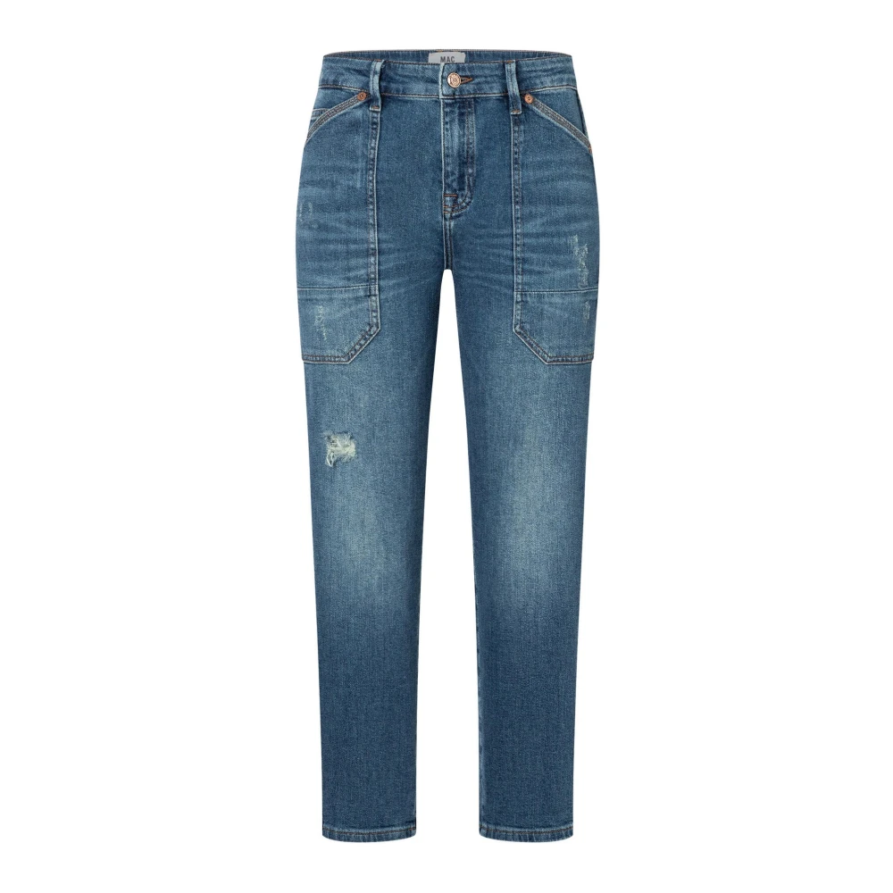 Mac Women's Blue Chic Wash Straight-Leg Jeans