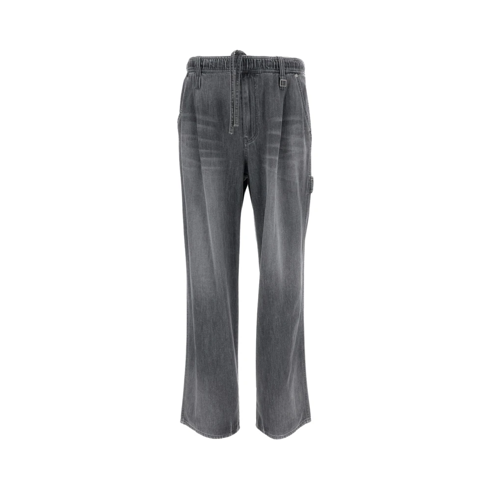 Wooyoungmi Men's Gray Wide Jeans, S, Wide Jeans
