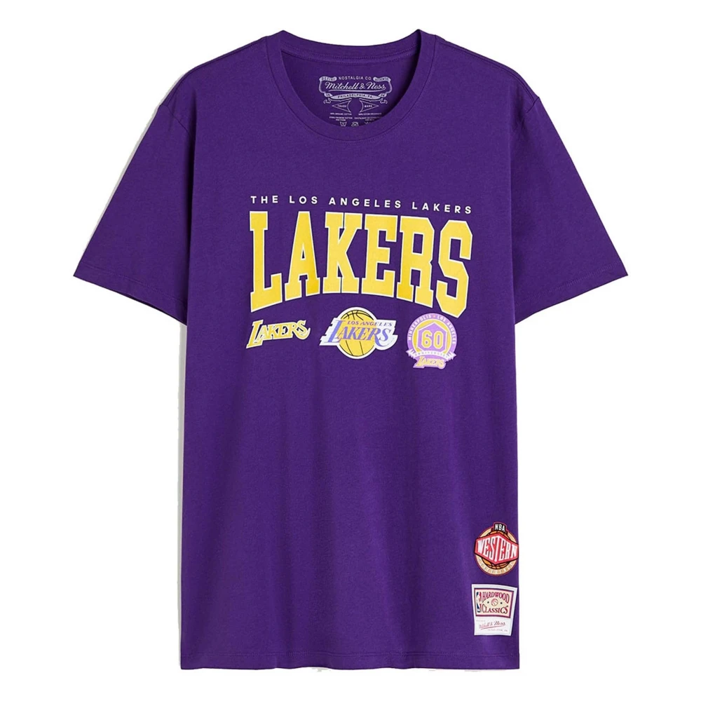 Mitchell & Ness NBA Hwc Champ Stack Lakers T-shirt Purple Heren
