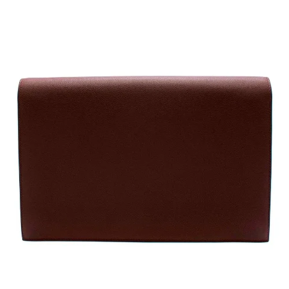 Hermès Vintage Pre-owned Canvas clutches Red Dames