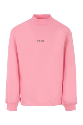 haut-en-coton-rose-col-roule