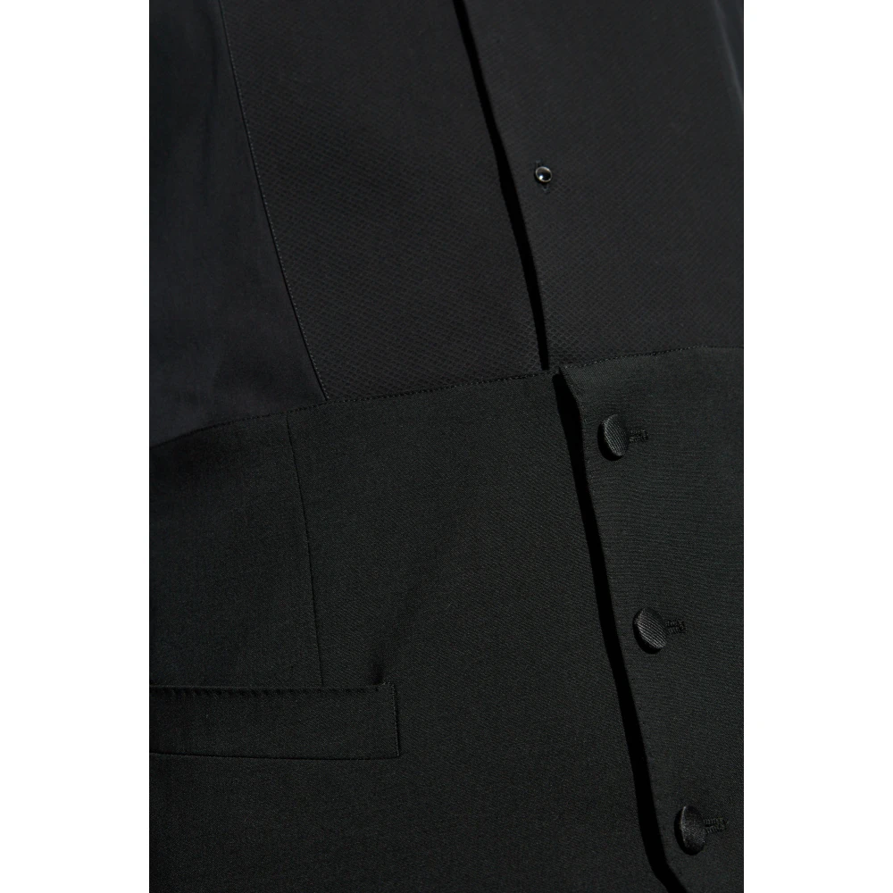 Dolce & Gabbana Mouwloos smokingoverhemd Black Heren