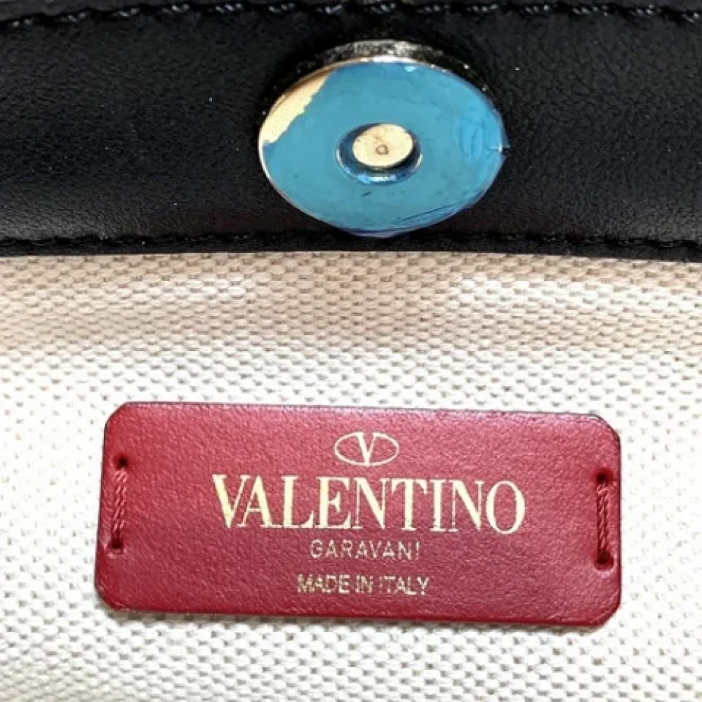 Valentino Vintage Pre-owned Canvas handbags Beige Unisex