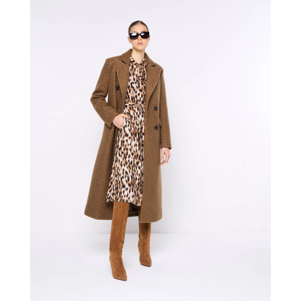 Silvian Heach Midi chemisier jurk met V-hals Multicolor Dames
