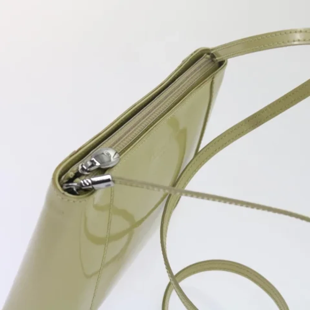 Dior Vintage Pre-owned Leather shoulder-bags Beige Dames