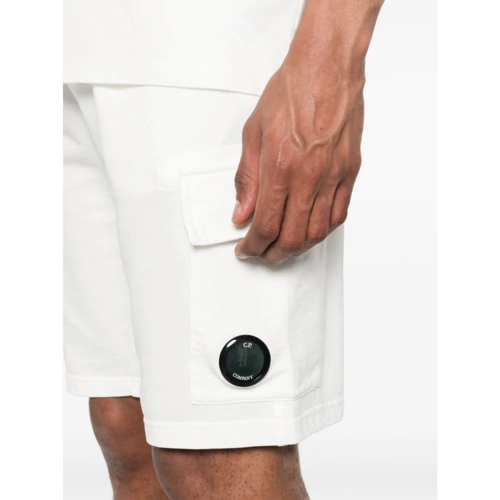 C.P. Company Witte Casual Shorts voor Mannen White Heren