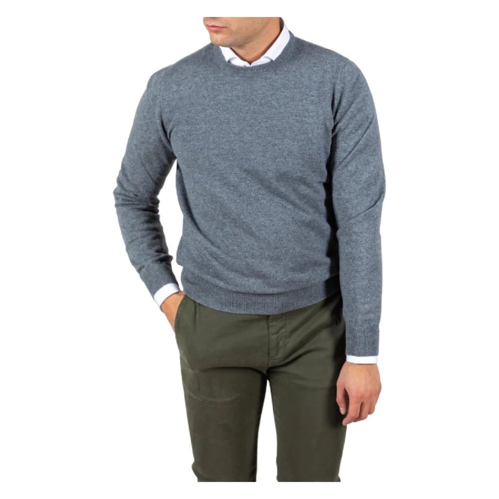 Gran Sasso Herren Blau Strickwaren, Mgröße: