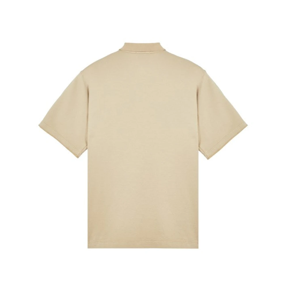 Stone Island Ghost Piece Polo Shirt Cream Beige Heren