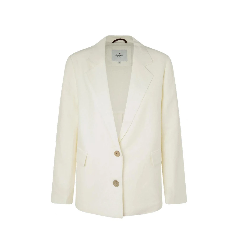 Pepe Jeans Women's Beige Blazer Medium