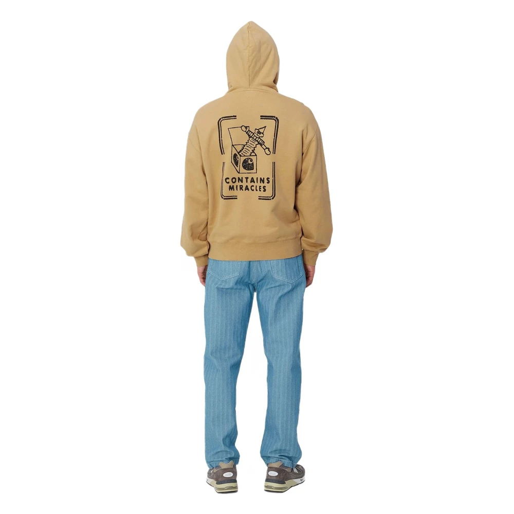 Carhartt WIP Stamp Hoodie Beige Heren
