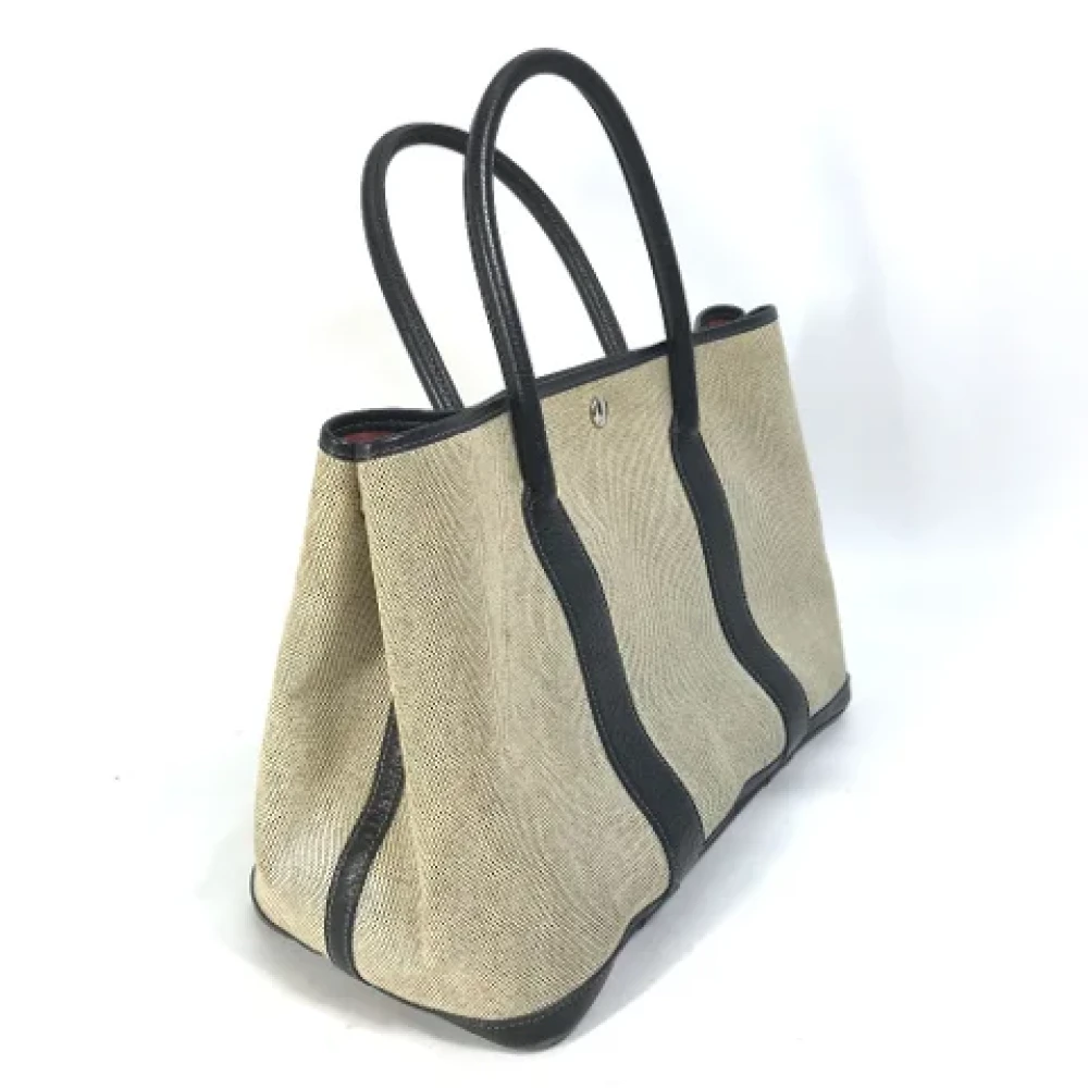 Hermès Vintage Pre-owned Fabric handbags Gray Dames