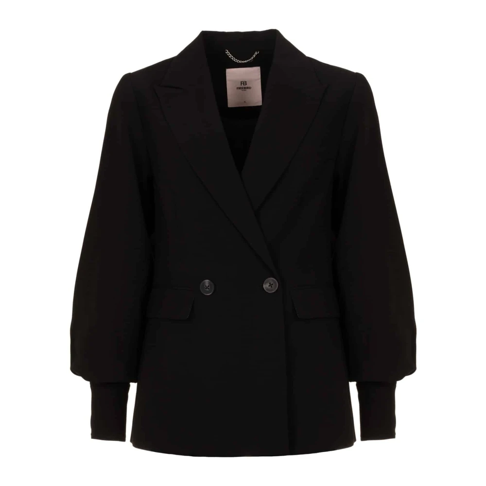 Freebird Zwarte Pofmouw Blazer Black Dames