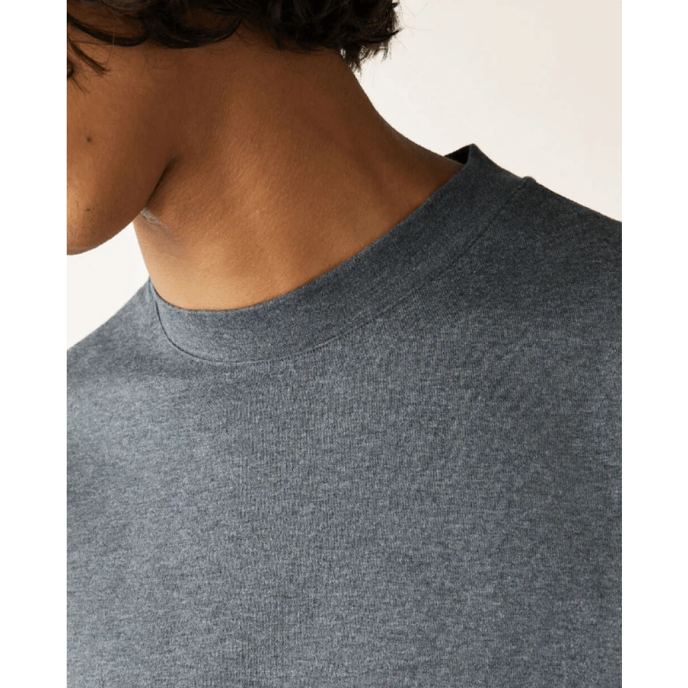 Loro Piana Zachte Grijze Katoenen Jersey T-shirt Gray Heren