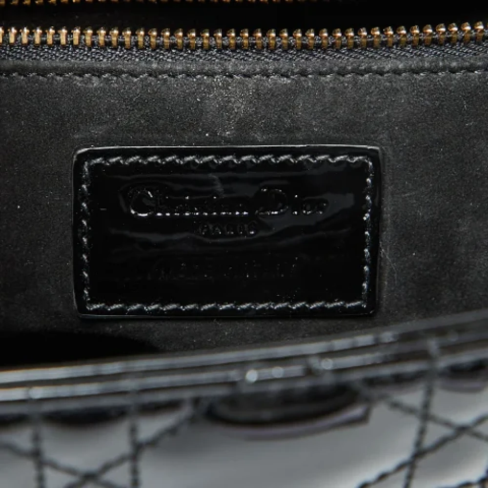 Dior Vintage Pre-owned Lady Dior Tote Black Dames