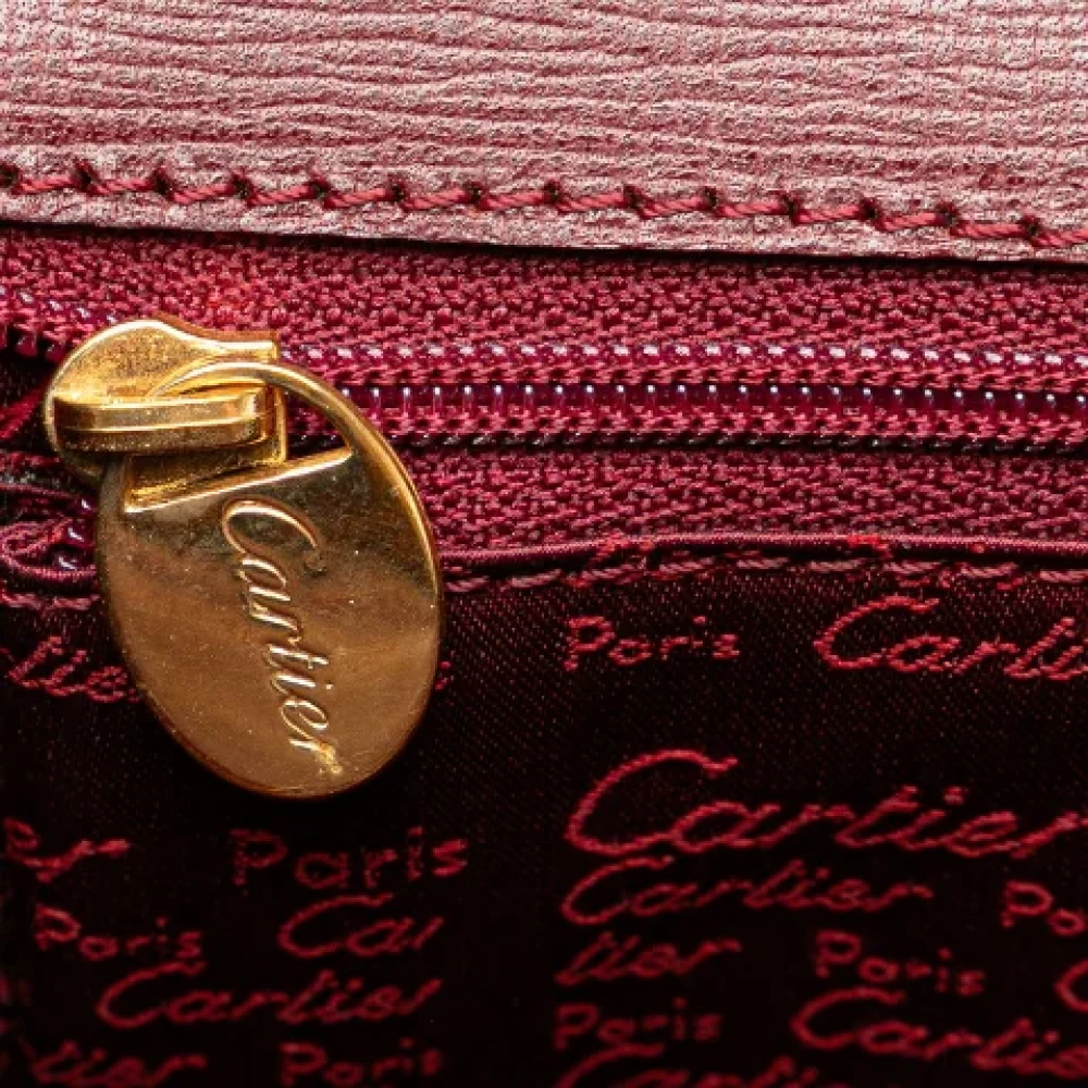 Cartier Vintage Pre-owned Leather totes Red Dames