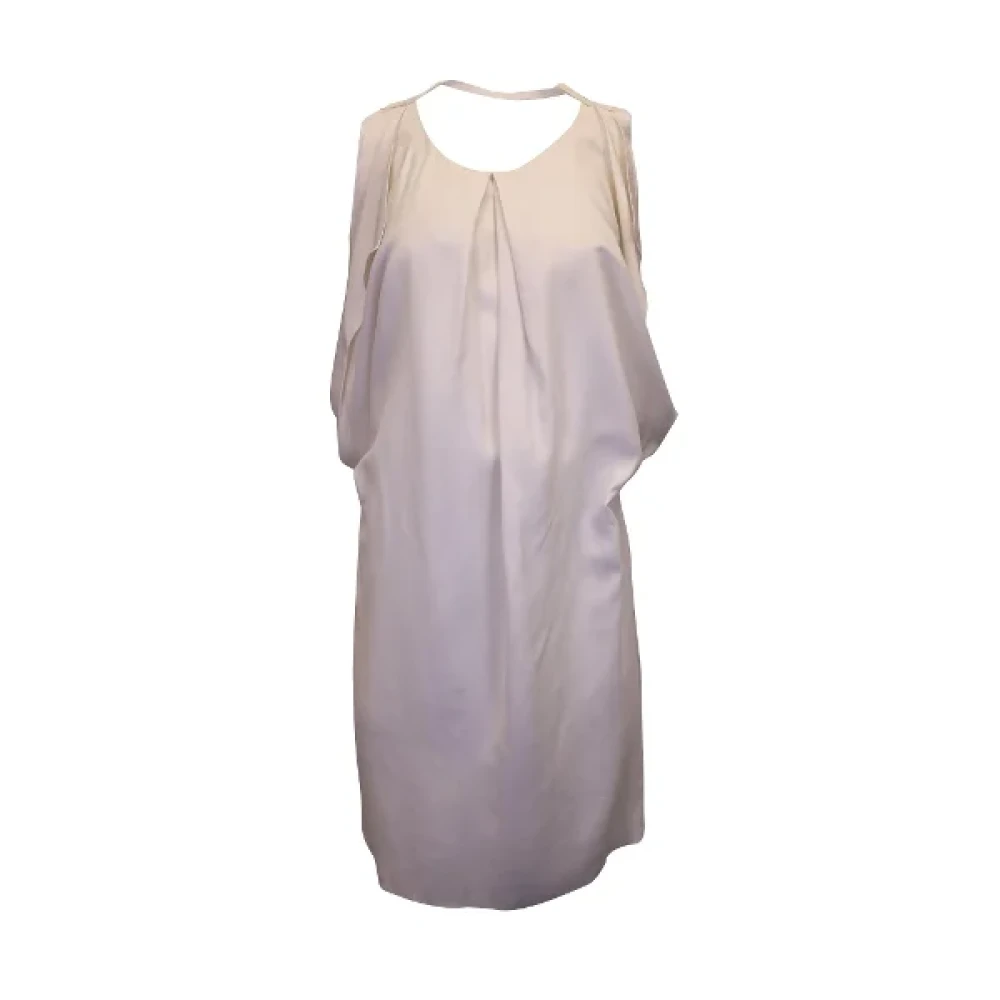 Acne Studios Pre-owned Polyester dresses Beige Dames