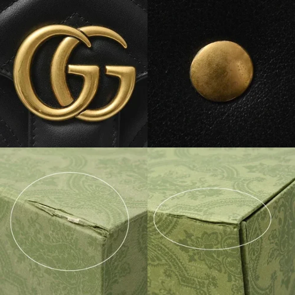 Gucci Vintage Pre-owned Leather gucci-bags Black Dames