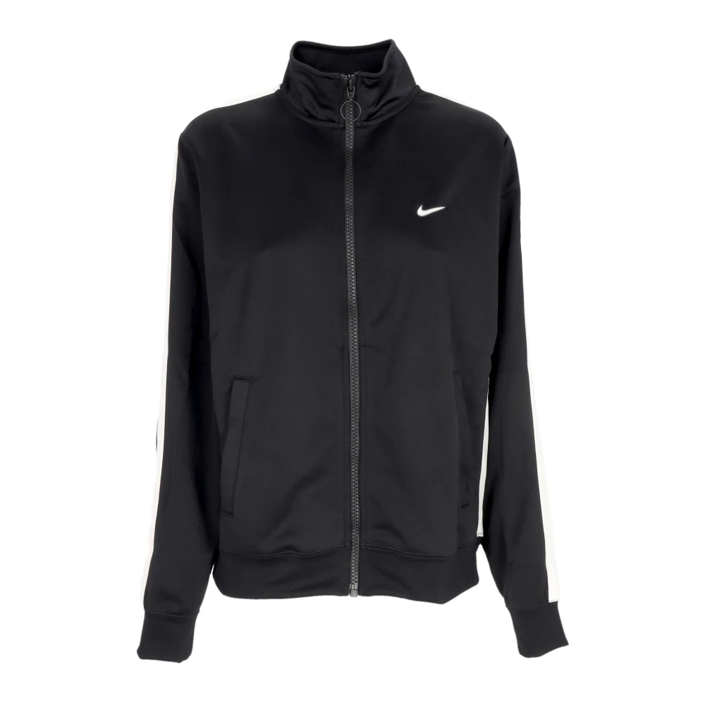 Nike Sportswear Poly-Knit Swoosh Jack Zwart Wit Black Dames