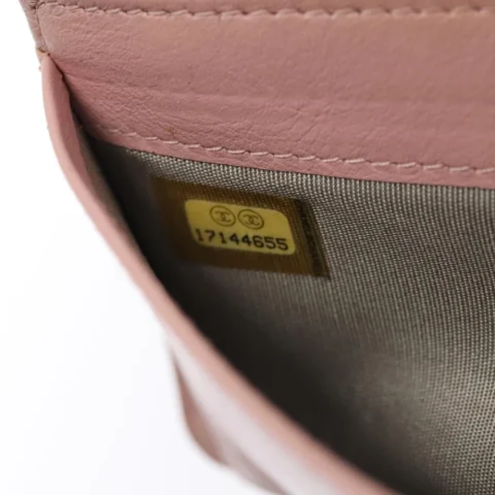 Chanel Vintage Pre-owned Leather wallets Pink Dames