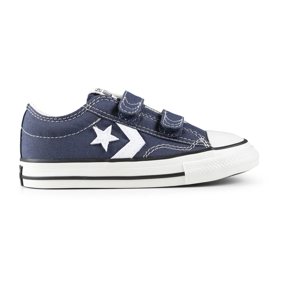 Converse Blå Canvas Sneakers med Krokstängning Blue, Unisex