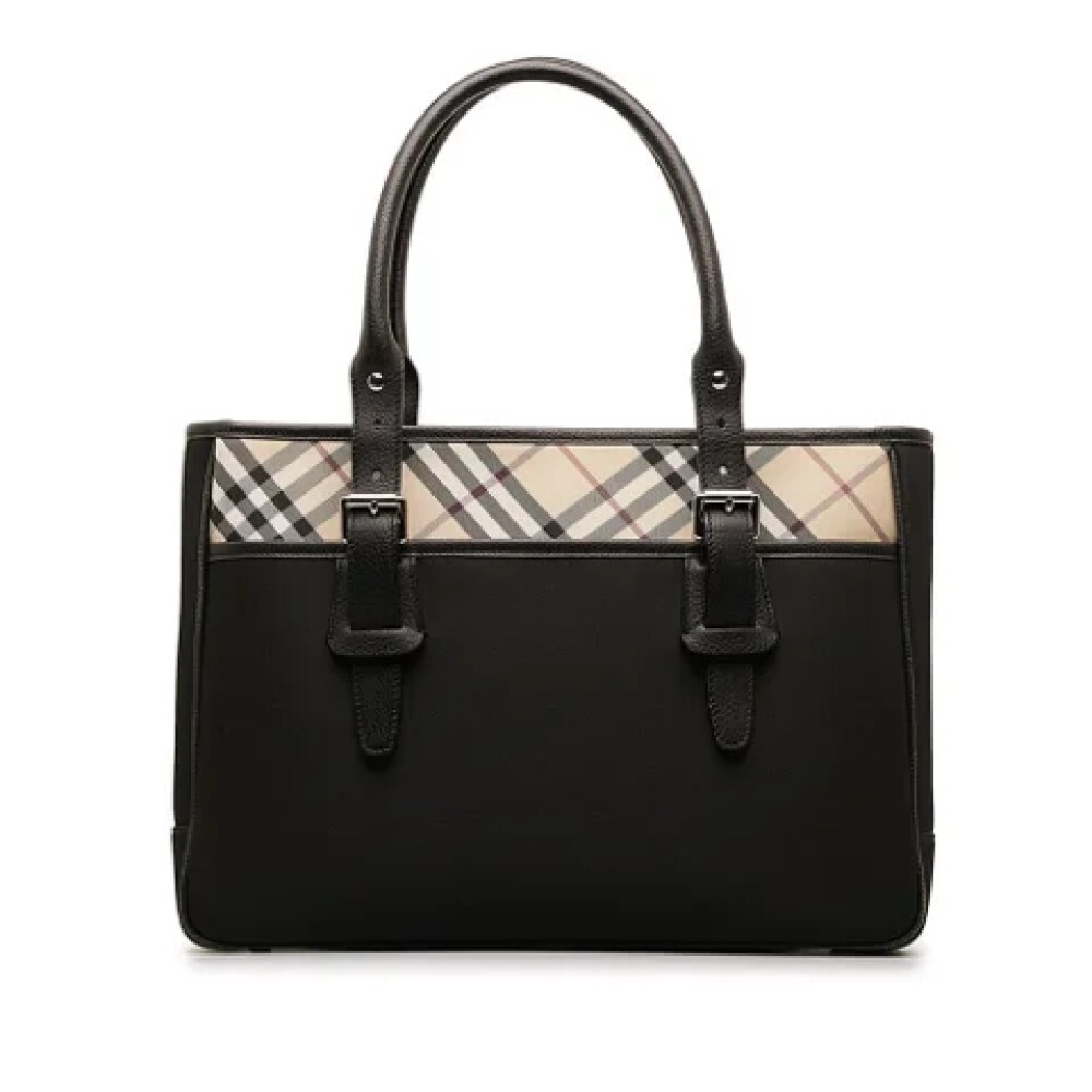 Burberry leather hotsell tote bag