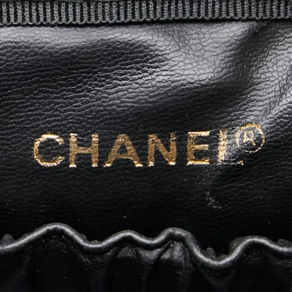 Chanel Vintage Pre-owned Leather handbags Black Dames