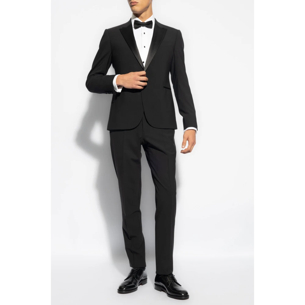 Emporio Armani Wollen pak Black Heren